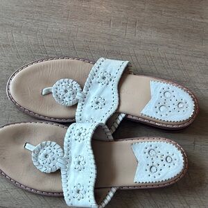 Jack Rogers White Sandals